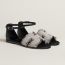 Santorini sandal, prunoir/noir