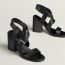 Sandales Milly 90, noir