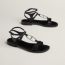 Marinella sandal, noir