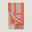 Petite Casaque Coaching scarf, sanguine/gris clair chiné
