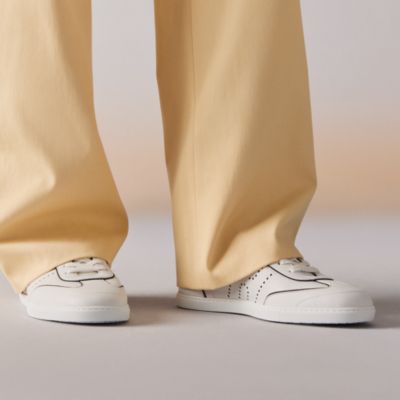 White - Men's leather sneakers & trainers | Hermès USA