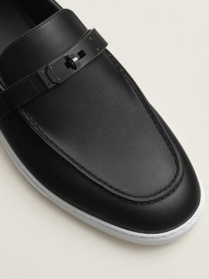 HERMÈS エルメス Hバックル レザーシューズ ブラック 40 2/1 メンズ シューズ | レザーシューズ | Hermès - エルメス-公式サイト
