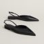 Nicole slingback, noir, no stock