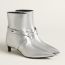 Nice 40 ankle boot, gris argenté