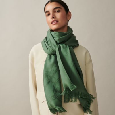 ストール - グリーン - レディス, スカーフ、ショール＆マフラー  