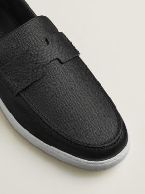 最終価格エルメス　レザーフラットシューズ ブラック36 HERMES メンズ シューズ | レザーシューズ | Hermès - エルメス-公式サイト