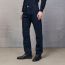 Jeans with leather pocket detail, indigo, no stock