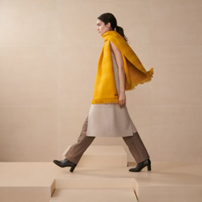 未使用品△HERMES エルメス ロザンジュGM カシミヤ シルク混 スカーフ  