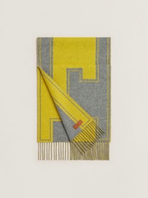 gris chiné foncé/jaune