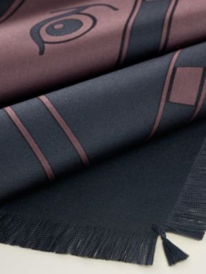 Quadrige fringed scarf 80, View: Detail, detail, view 3 of 3