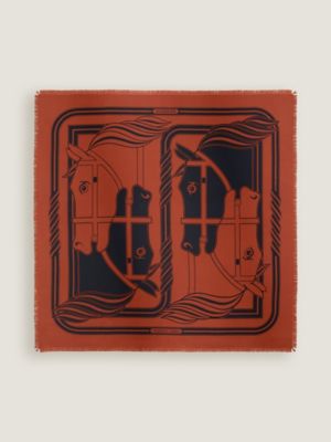 Carré 80 frangé Quadrige
