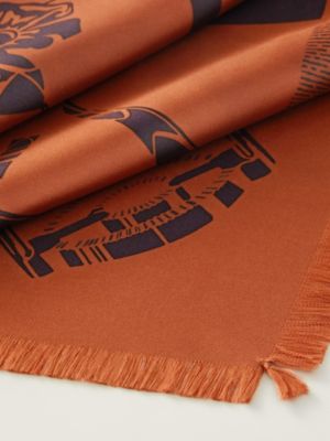Grand Manege fringed scarf 80, View: Detail, detail, view 3 of 3