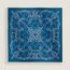 Eperon d'Or Quadriligne scarf 80, indigo/turquoise/fior di latte