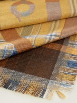 Tuch 80 mit Fransen Quadrige Tartan, Ansicht: Detailansicht, detail, Ansicht 3 von 3