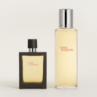 Terre d'Hermes Parfum travel spray and refill | Hermès