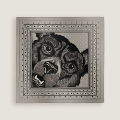 カレH 65 《GRRRRR!・ バンダナ》 - グリーン | Hermès - エルメス 