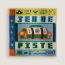 Carré 65 Jeu de Piste, bleu/menthe/mandarine