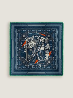 Méditerranée/blanc/mandarine