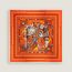 Carré 65 Neo Brandebourgs Bandana Frange, orange/blanc/citron
