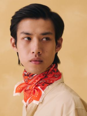 Carré 65 Neo Brandebourgs Bandana Frange, Vue: Vue portée, worn, vue 2 sur 5