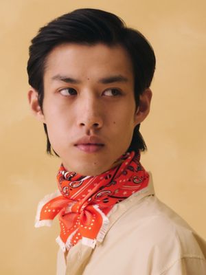 Carré 65 Neo Brandebourgs Bandana Frange, Vue: Vue portée, worn, vue 4 sur 5