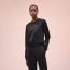 Embroidered sweatshirt, noir, no stock