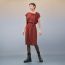 Panel skirt, rouge pourpre, no stock