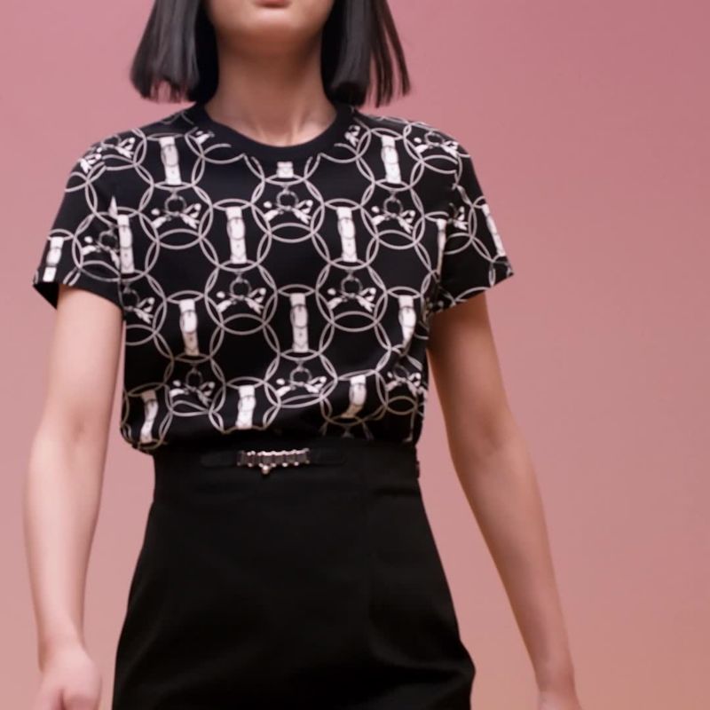 HERMES 2022AW 朝の散歩 Promenade du Matin マキシ Tシャツ HERMES 2022AW 朝の散歩 Promenade du Matin マキシ Tシャツ