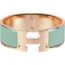 Clic Clac H bracelet, vert aqua
