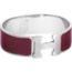Clic Clac H bracelet, bourgogne