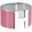 Bracelet Clic H XL, blanc/rose velours