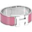 Clic Clac H bracelet, blanc/rose velours