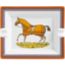 Chevaux a la couverture 2 ashtray, jaune soleil