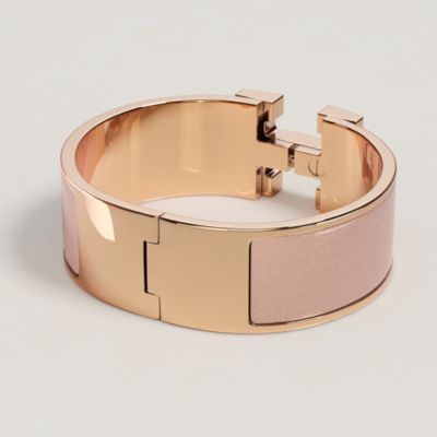 値下げ☆HERMES エルメス サーモンピンク バングル レディース レザーブレスレット 《コリエ・ド・シアン》 - ピンク | Hermès