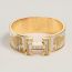Clic Clac H Sous le Charme d'Orphee bracelet, orfèvre jaune or/blanc