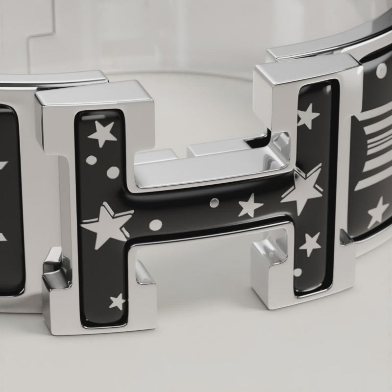 Clic Clac H Gloria Soli bracelet - Black | Hermès Finland