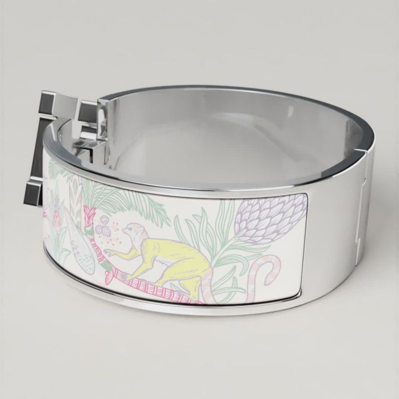 ☆カジュアル☆【HERMES】ブレスレット プレシャスパラダイス エナメルブレスレット 《クリックH/グラン・アパラ》 | Hermès