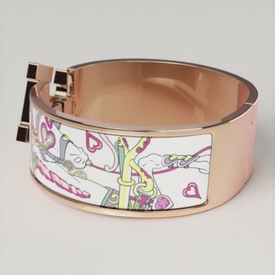 かわいい♪【HERMES】クリック クラック H ブレスレット エナメルブレスレット 《クリック・クラックH/エルメス