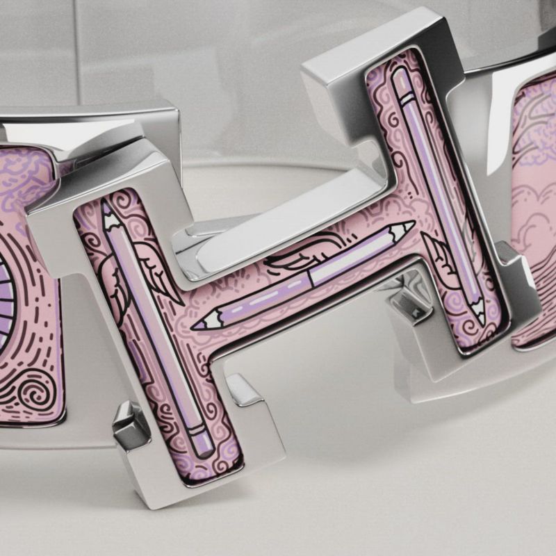 Clic Clac H Les Outils du Dessin bracelet - Purple | Hermès USA