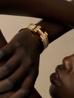 Clic Clac H Tartan & Chaines Obliques bracelet, View: Worn, worn, view 3 of 4