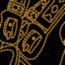 Armreif Clic Clac H Brides de Gala Appliqué Piqué, orfèvre jaune or/noir, nicht verfügbar