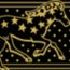 Bracelet Clic Clac H Cheval de Cœur Bandana, orfèvre jaune or/noir