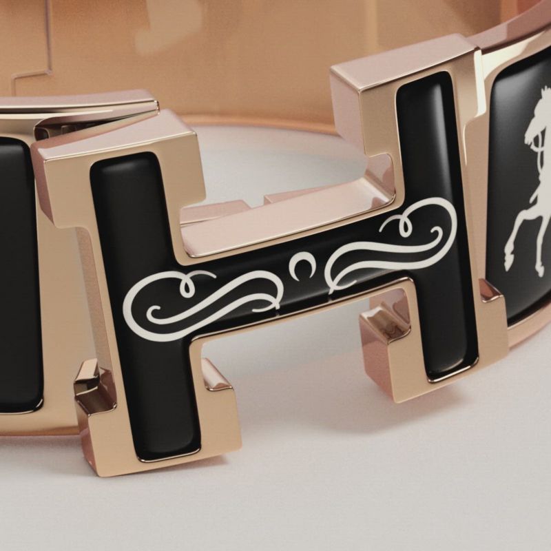 エルメス HERMES CLIC CLAC *17-7727 ニット Clic Clac H Paris Qui Roule bracelet | Hermès USA