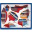 Thalassa change tray, bleu/blanc