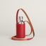 Flaneuse water bottle and shoulder strap, capucine/rouge piment