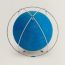 Nereus 24 submarine relief globe, bleu hydra