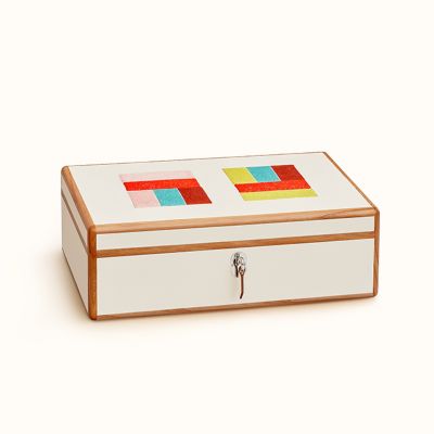 Hermes Theoreme Mosaique Or Box Small Model New For Sale at 1stDibs