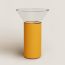 Vase Delta, grand modèle, jaune ambre
