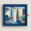 Atrium Jaguar dans un Jardin Mexicain tray, bleu profond, no stock