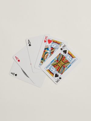 Set of 2 H Tissage poker playing cards, View: above, above, view 5 of 5